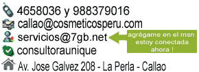 Contacto Unique La Perla Callao CONTACTAME AHORA PARA PODER AYUDARTE AV. JOSE GALVEZ 208 LA PERLA CALLAO TELEFONO 4658036